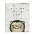 thumbnail image 1 of Stupell Industries Contemporary I Love You So Phrase Mythical Forest Monster Canvas Art, 24 x 30, by Lil' Rue, 1 of 7