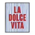 thumbnail image 1 of Stupell Industries Contemporary La Dolce Vita on Blue Black Framed Giclee Art, 24 x 30, by House of Lulu, 1 of 8