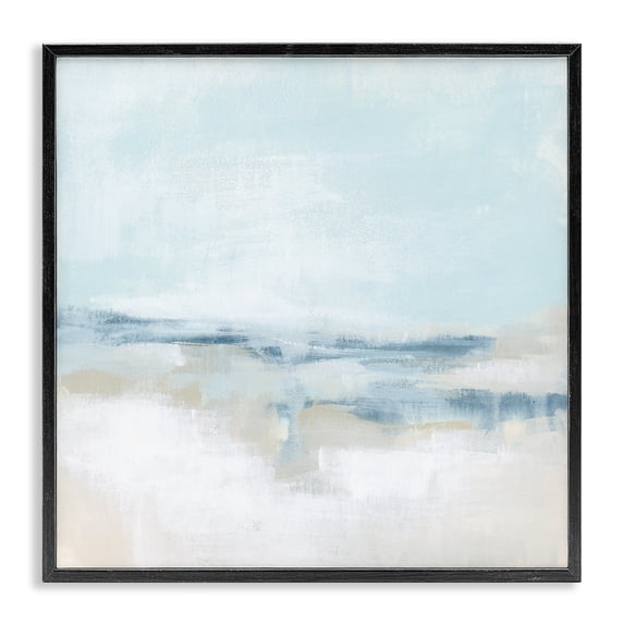 Stupell Industries Contemporary Contemporary Landscape Abstract Mist Black Framed Giclee Art, 12 x 12, by June Erica Vess