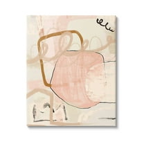 Stupell Industries Contemporary Layered Abstract Shapes Graphic Art Gallery Wrapped Canvas Print Wall Art, Design by Kim Allen