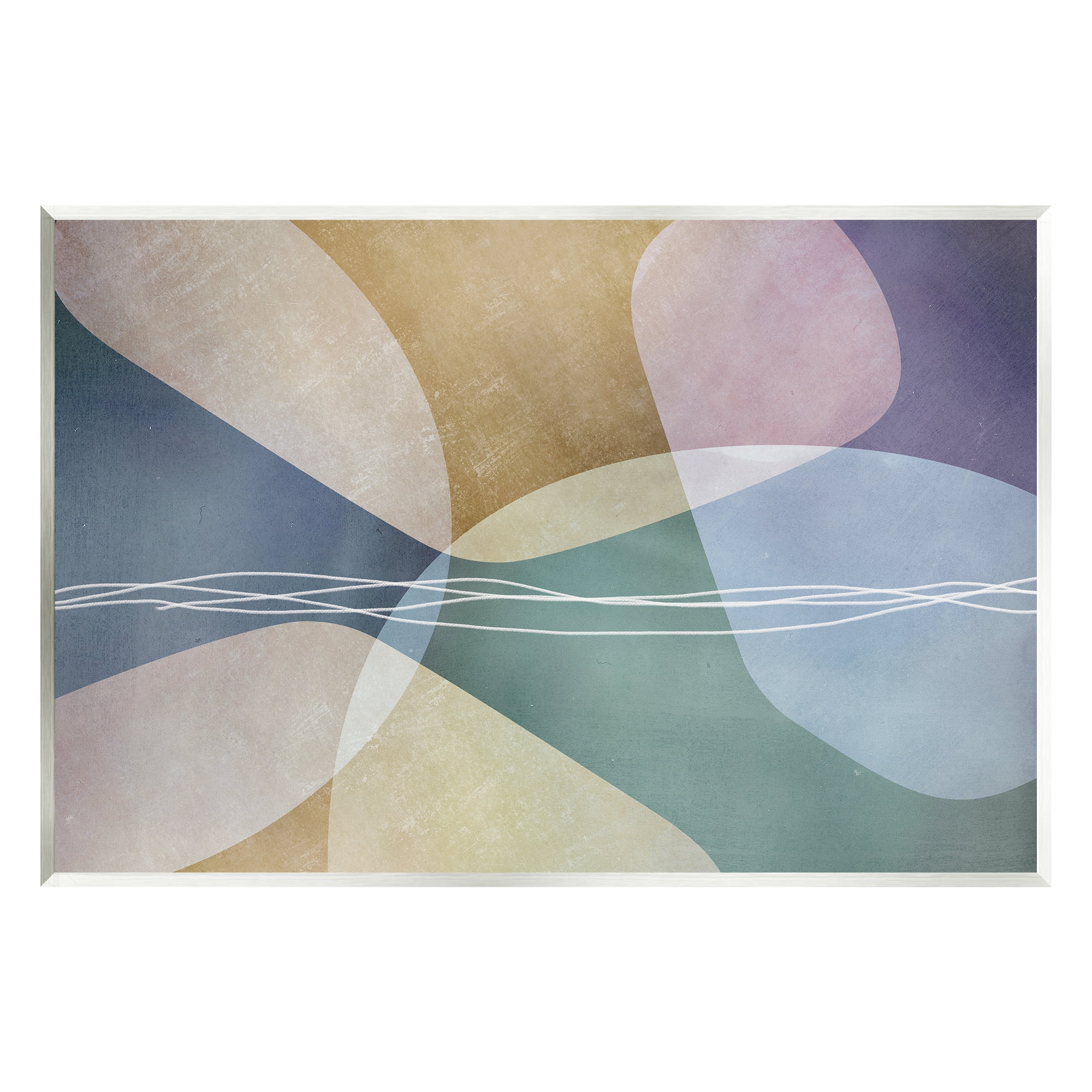 Stupell Industries Contemporary Layered Shapes Abstract Painting Unframed Art Print Wall Art, 15 x 10