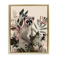 thumbnail image 1 of Stupell Industries Contemporary Lemur in Tropical Tree Gold Floating Frame Canvas Art, 25 x 31, by Fab Funky, 1 of 8