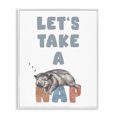thumbnail image 1 of Stupell Industries Contemporary Let's Take A Nap Phrase Sleeping Baby Hippo White Framed Giclee Art, 24 x 30, by Ziwei Li, 1 of 7