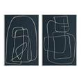 thumbnail image 1 of Stupell Industries Contemporary Line Squiggle Shapes Graphic Art Unframed Art Print Wall Art, Set of 2, Design by Susan Jill, 1 of 6
