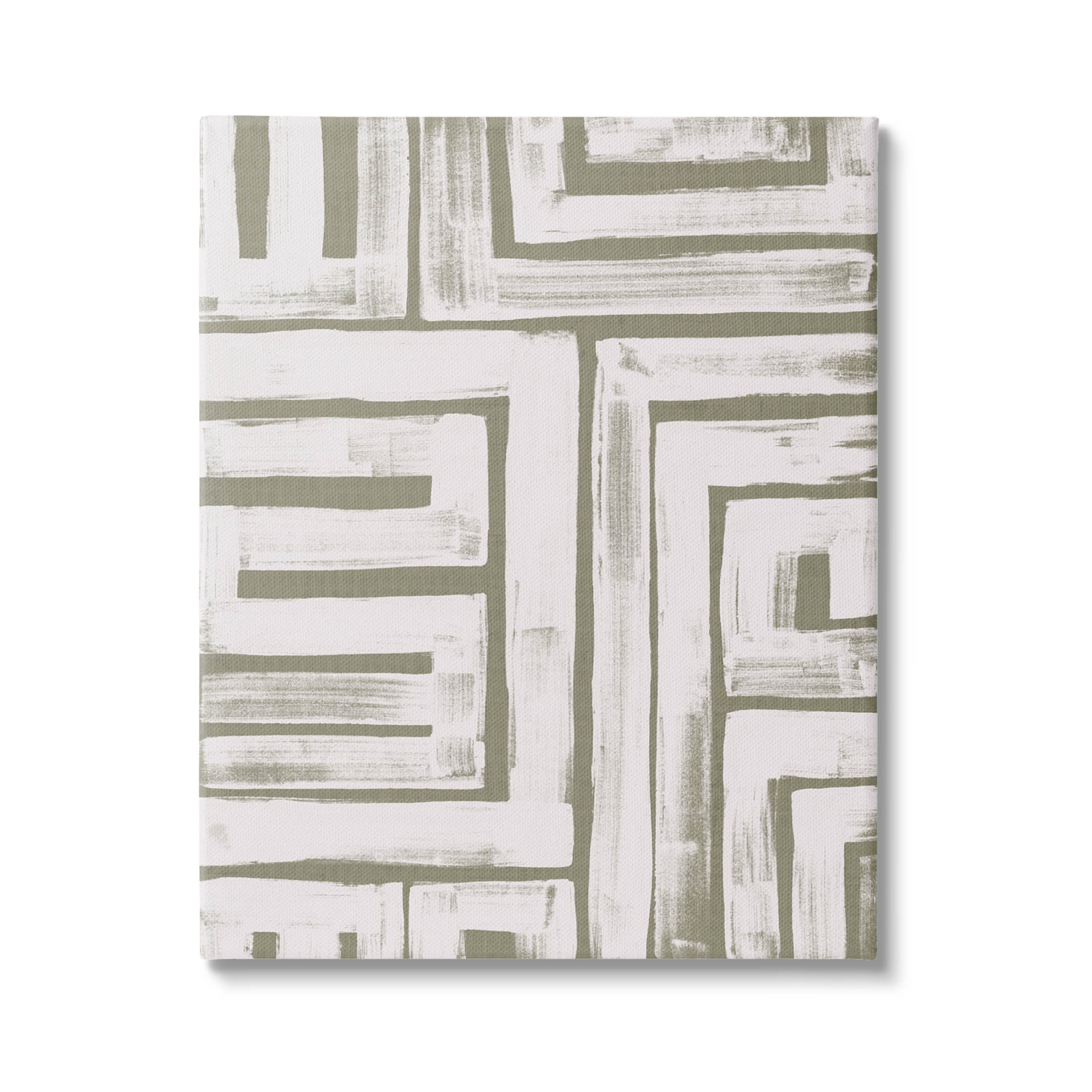 Stupell Industries Contemporary Lines Pattern Composition Graphic Art Gallery Wrapped Canvas Print Wall Art, Design by June Erica Vess