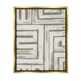 thumbnail image 1 of Stupell Industries Contemporary Lines Pattern Composition Graphic Art Metallic Gold Floating Framed Canvas Print Wall Art, Design by June Erica Vess, 1 of 6