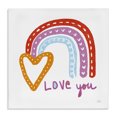 thumbnail image 1 of Stupell Industries Contemporary Love You & Rainbow Hearts Canvas Art, 17 x 17, by Melissa Averinos, 1 of 7