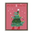 thumbnail image 1 of Stupell Industries Contemporary Merry and Bright Dinosaur Brown Floating Frame Canvas Art, 17 x 21, by Riley Hutchens, 1 of 8