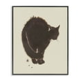 thumbnail image 1 of Stupell Industries Contemporary Minimal Cat on Beige Black Framed Giclee Art, 11 x 14, by Grace Popp, 1 of 7