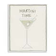 thumbnail image 1 of Stupell Industries Contemporary Minimal Martini Time White Framed Giclee Art, 16 x 20, by Grace Popp, 1 of 7
