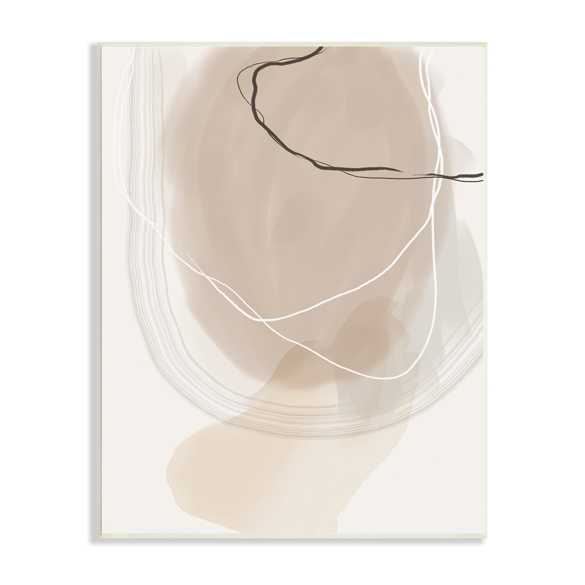 Stupell Industries Contemporary Modern Abstract Brown And Tan Visual Design, 10 x 15, Design by Urban Epiphany