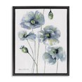 thumbnail image 1 of Stupell Industries Contemporary Modern Blue Layered Flower Buds Black Floating Frame Canvas Art, 17 x 21, by Stephanie Workman Marrott, 1 of 7