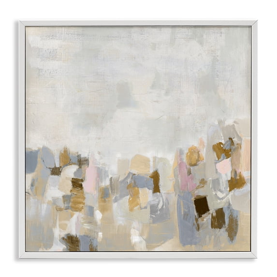 Stupell Industries Contemporary Modern Flecked Landscape White Framed Giclee Art, 12 x 12, by Rachel Springer