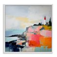 thumbnail image 1 of Stupell Industries Contemporary Modern Hued Lighthouse White Framed Giclee Art, 12 x 12, by Irena Orlov, 1 of 8