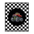thumbnail image 1 of Stupell Industries Contemporary Monster Truck Dude Black Framed Giclee Art, 24 x 30, by Kim Allen, 1 of 8