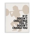 thumbnail image 1 of Stupell Industries Contemporary Motivational Challenge Workout White Framed Giclee Art, 11 x 14, by Victoria Barnes, 1 of 8