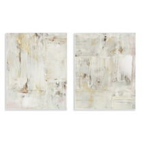 Stupell Industries Contemporary Muted Abstracts Abstract Painting Unframed Art Print Wall Art, 11 x 14, Set of 2