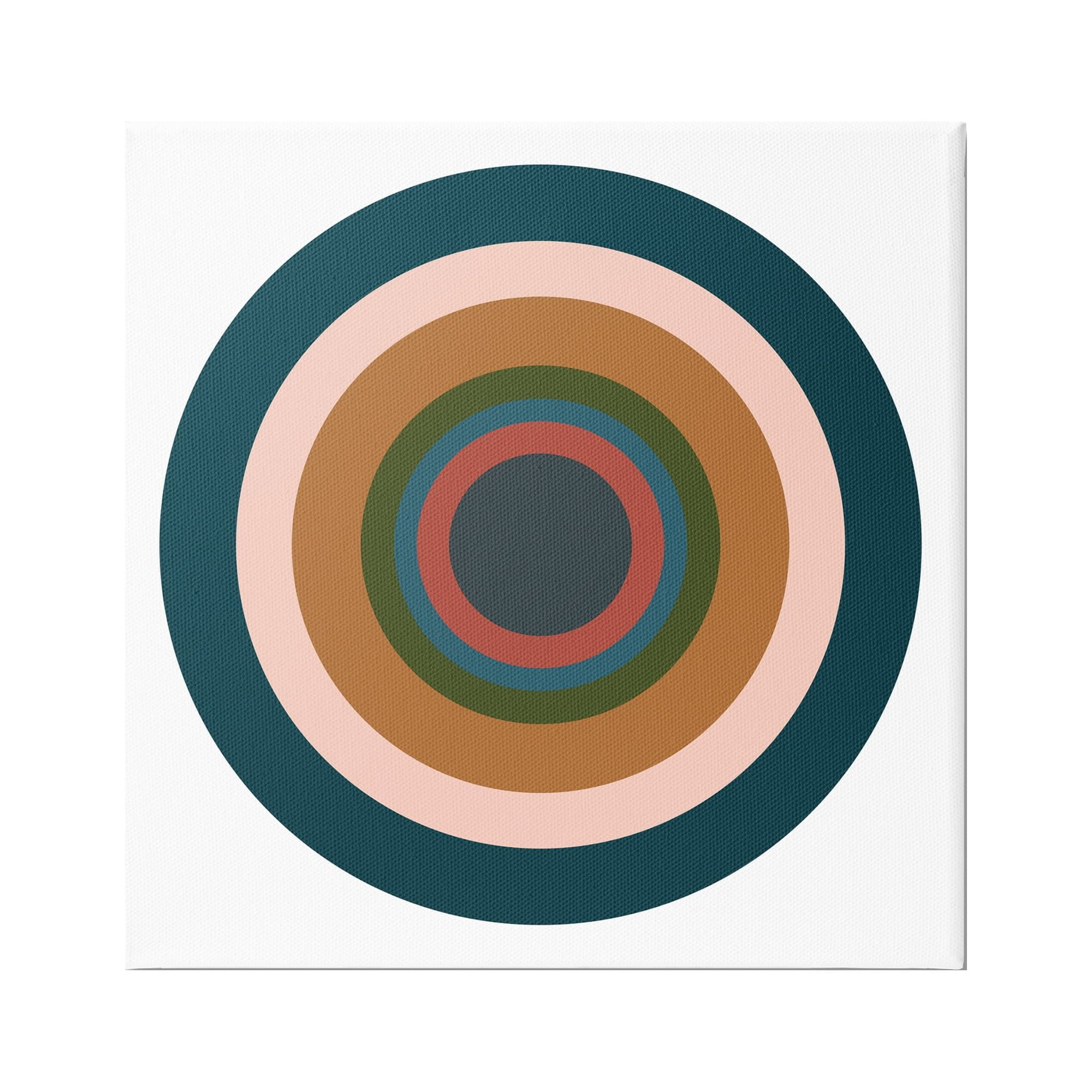 Stupell Industries Contemporary Muted Circles Abstract Painting Gallery Wrapped Canvas Art Print Wall Art, 30 x 30