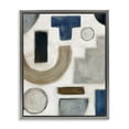 thumbnail image 1 of Stupell Industries Contemporary Natural Tone Shapes Gray Floating Frame Canvas Art, 17 x 21, by Emma Peal, 1 of 8