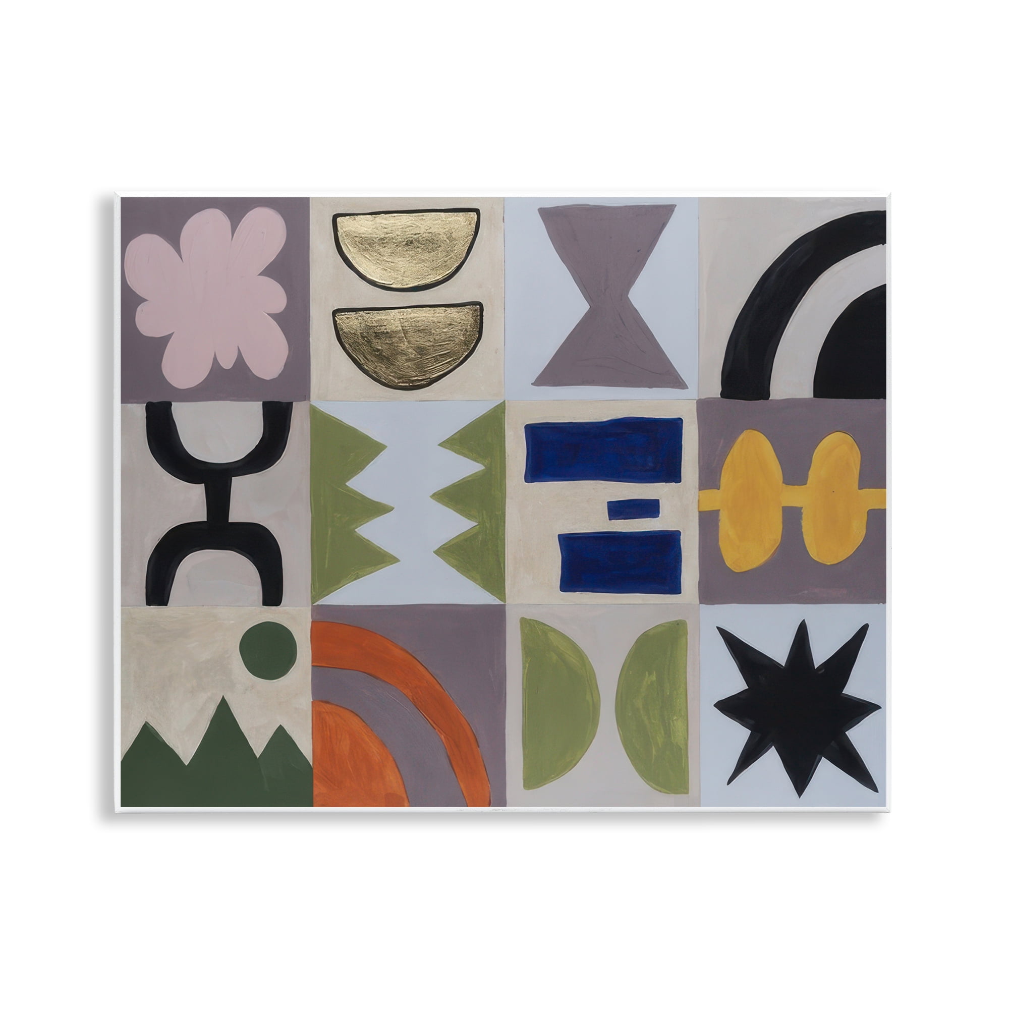 Stupell Industries Contemporary Nature Patterns Abstract Painting Unframed Art Print Wall Art, 14 x 11
