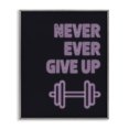 thumbnail image 1 of Stupell Industries Contemporary Never Ever Give Up Gray Framed Giclee Art, 11 x 14, by Victoria Barnes, 1 of 8