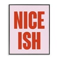 thumbnail image 1 of Stupell Industries Contemporary Nice Ish Red & Pink Black Framed Giclee Art, 11 x 14, by House of Lulu, 1 of 8
