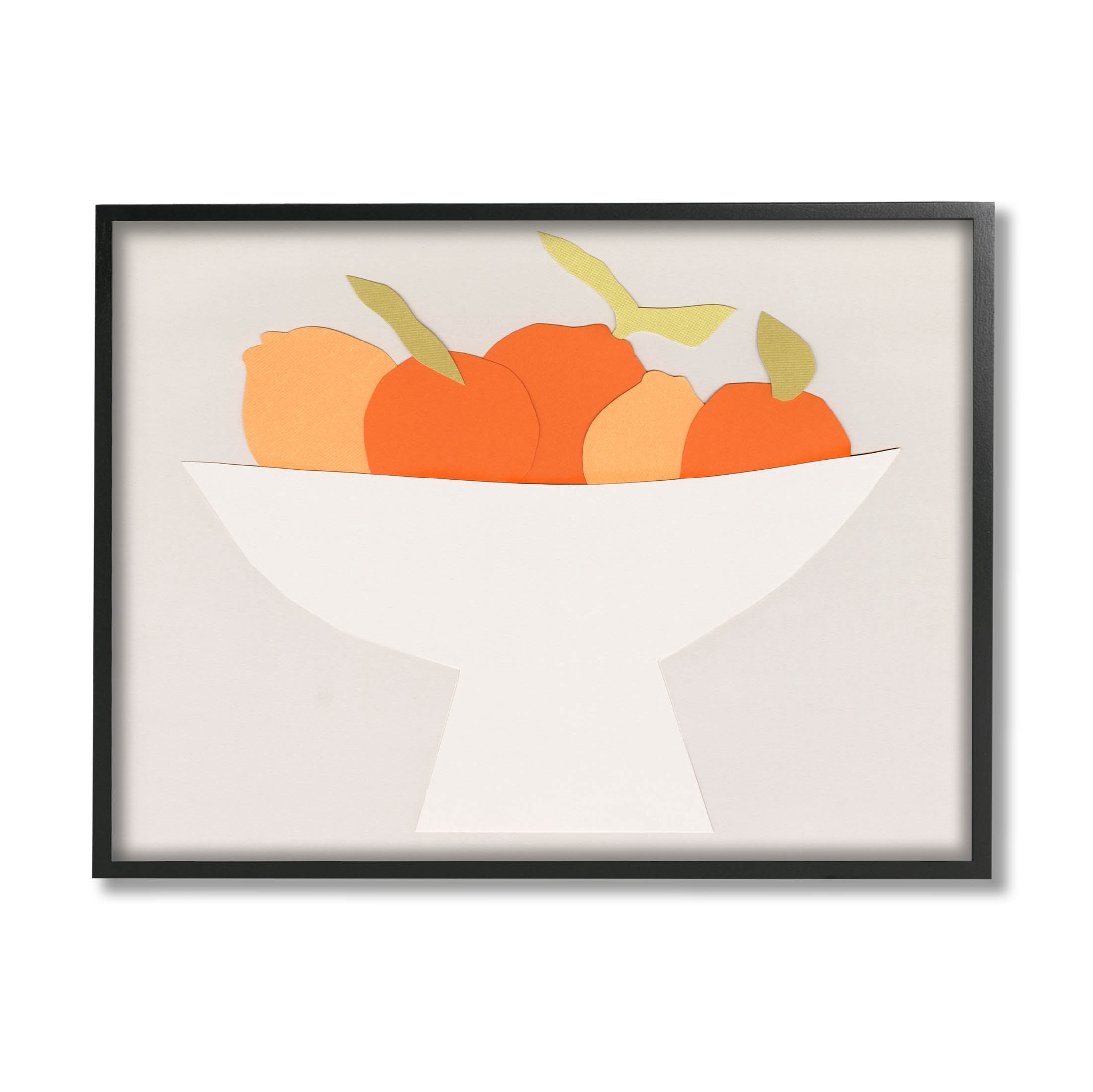 Stupell Industries Contemporary Orange Citrus Fruits Graphic Art Black Framed Art Print Wall Art, Design by Natalie Sizemore