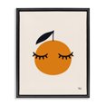 thumbnail image 1 of Stupell Industries Contemporary Orange with Eyelashes Black Floating Frame Canvas Art, 17 x 21, by Jessica Beck, 1 of 8