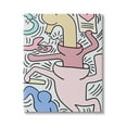 thumbnail image 1 of Stupell Industries Contemporary People Patterned Heart Lines Pop Style Canvas Wall Art, 30 x 40, Design by Ros Ruseva, 1 of 5