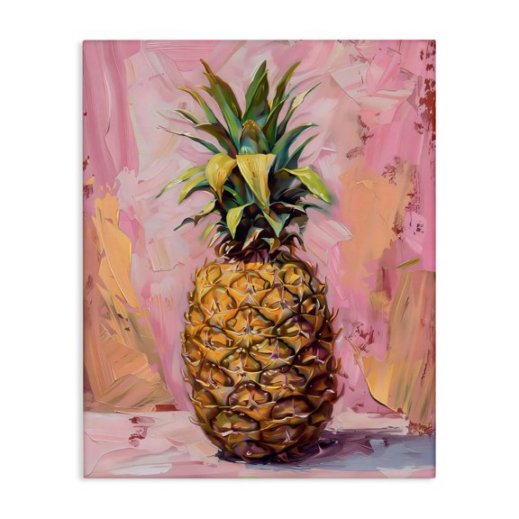 Stupell Industries Contemporary Pineapple Bliss over Pink Canvas Art, 36 x 48, by LSR Design Studio