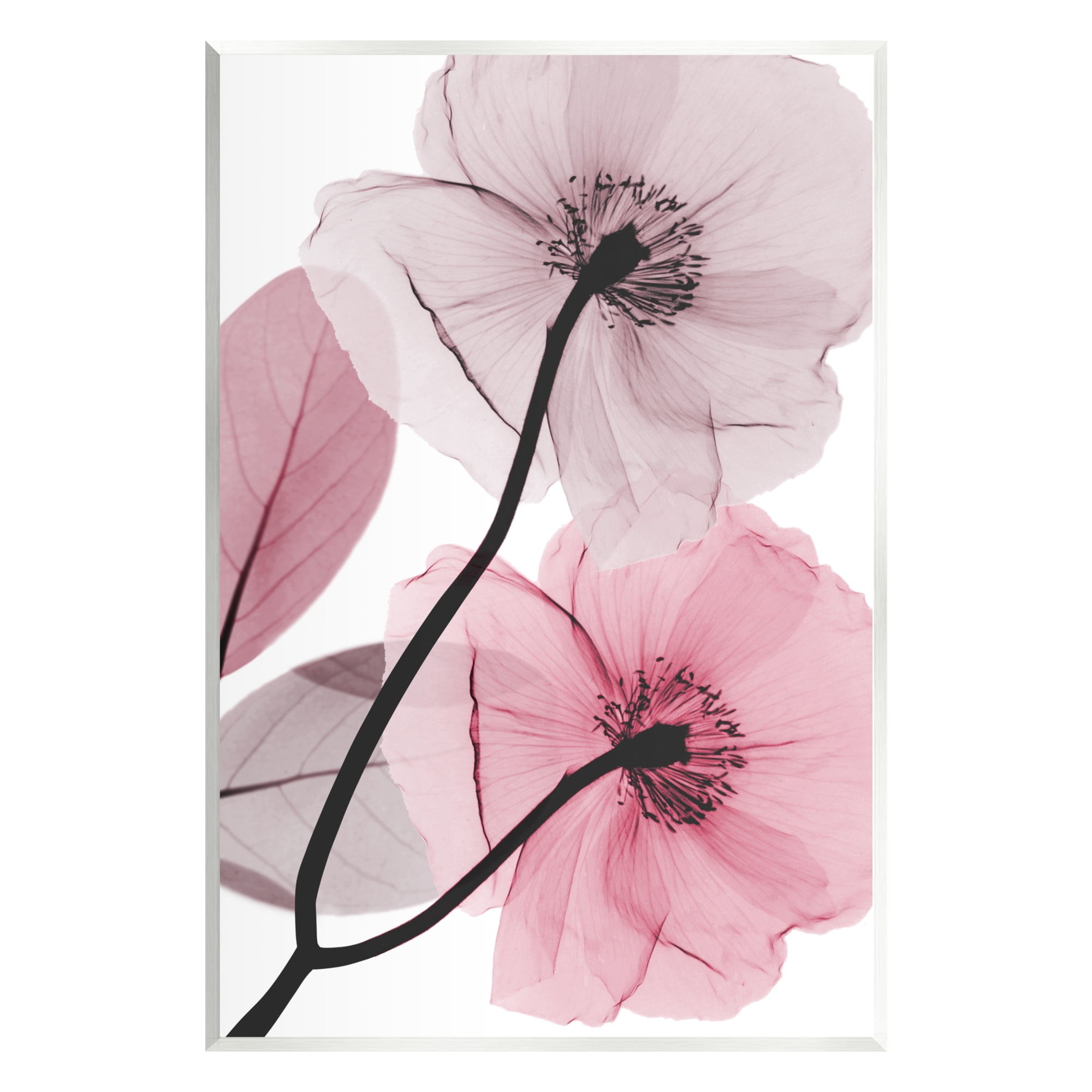 Stupell Industries Contemporary Pink Poppies Botanical & Floral Painting Unframed Art Print Wall Art, 13 x 19
