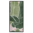 thumbnail image 1 of Stupell Industries Contemporary Pink Tropical Patterned Leaves Black Framed Giclee Art, 13 x 30, by Ziwei Li, 1 of 7