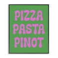 thumbnail image 1 of Stupell Industries Contemporary Pizza Pasta Pinot Black Framed Giclee Art, 11 x 14, by House of Lulu, 1 of 8