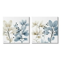 Stupell Industries Contemporary Plant Sprigs Botanical & Floral Painting Gallery Wrapped Canvas Print Wall Art, 17 x 17, Set of 2