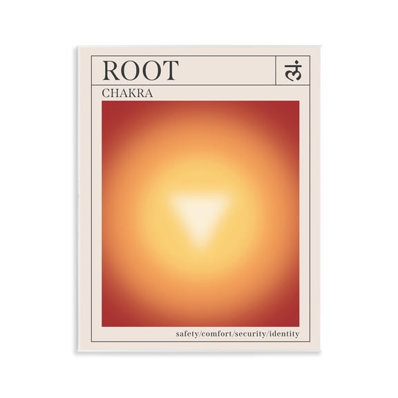 Stupell Industries Contemporary Root Chakra Meditation Wall Plaque Art, 11 x 14, by Wild Apple Portfolio