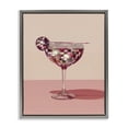 thumbnail image 1 of Stupell Industries Contemporary Rosy Hued Disco Drink Gray Floating Frame Canvas Art, 17 x 21, by Arlington Prints, 1 of 7