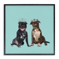 thumbnail image 1 of Stupell Industries Contemporary Royal Pit Bulls with Crowns Black Framed Giclee Art, 17 x 17, by Amelia Noyes, 1 of 8