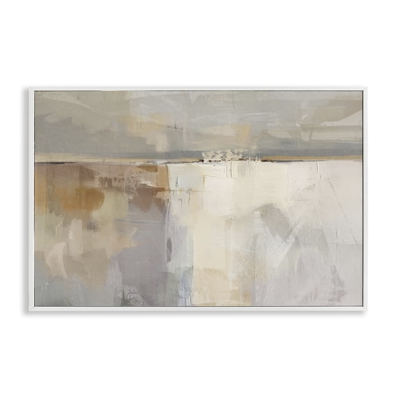 Stupell Industries Contemporary Shimmering Meadow Illusion White Framed Giclee Art, 30 x 20, by Nina Blue