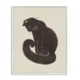 thumbnail image 1 of Stupell Industries Contemporary Sitting Cat Curved Tail White Framed Giclee Art, 24 x 30, by Grace Popp, 1 of 8
