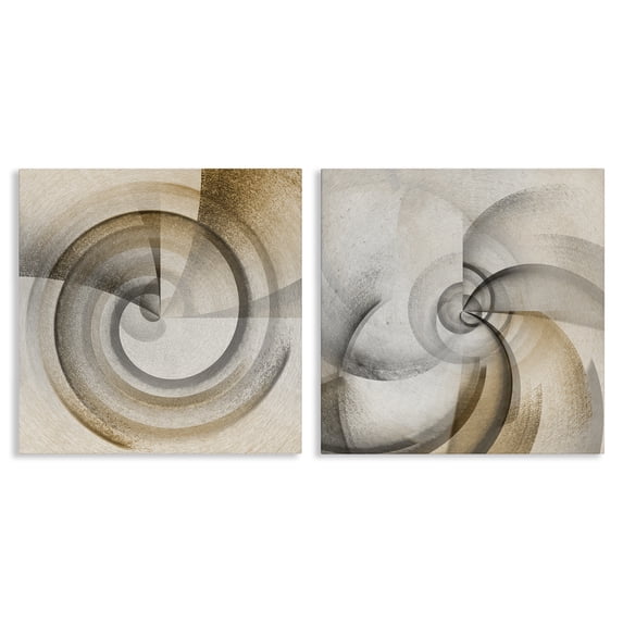 Stupell Industries Contemporary Spinning Vortex Abstractions 2pc Canvas Art Set, 24 x 24 each, by Noah Bay