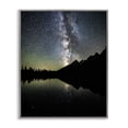 thumbnail image 1 of Stupell Industries Contemporary Starry Sky Lake Reflection Gray Framed Giclee Art, 11 x 14, by Daniel Sproul, 1 of 8