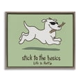 thumbnail image 1 of Stupell Industries Contemporary Stick To Basics Dog Brown Floating Frame Canvas Art, 31 x 25, by LIR, 1 of 8