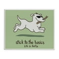 thumbnail image 1 of Stupell Industries Contemporary Stick To Basics Dog White Framed Giclee Art, 30 x 24, by LIR, 1 of 8