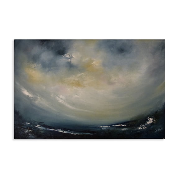 Stupell Industries Contemporary Sun Through Storm Clouds Canvas Art, 30 x 20, by Lydia Orange