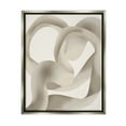 thumbnail image 1 of Stupell Industries Contemporary Swirling Abstraction Abstract Painting Gray Floater Framed Art Print Wall Art, 25 x 31, 1 of 9