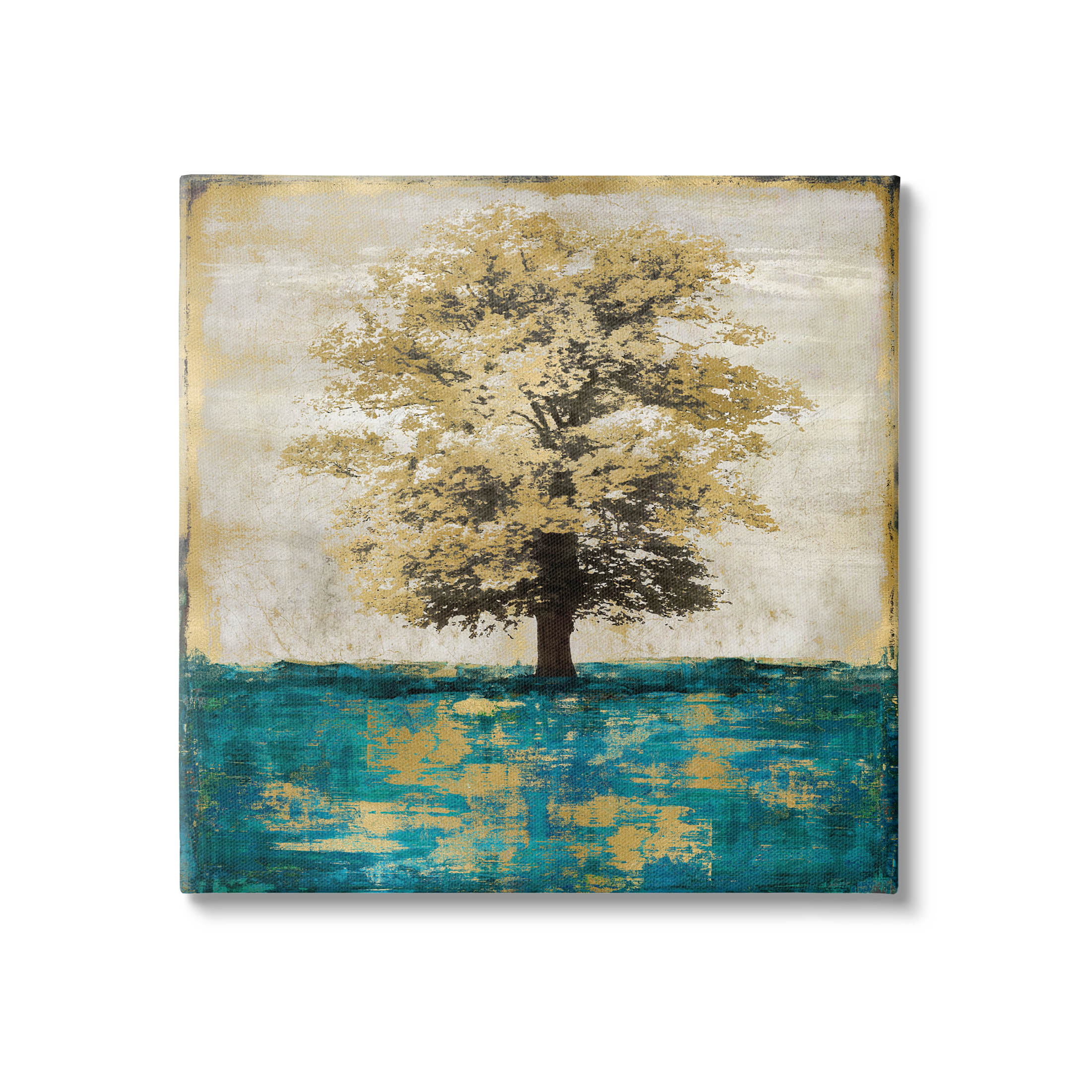 Stupell Industries Contemporary Tree Leaf Reflection Graphic Art Gallery Wrapped Canvas Print Wall Art, Design by Eric Turner