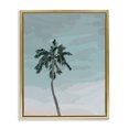 thumbnail image 1 of Stupell Industries Contemporary Tropical Palm Tree Sky Gold Floating Frame Canvas Art, 25 x 31, by Amelia Noyes, 1 of 6