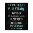 thumbnail image 1 of Stupell Industries Contemporary Vintage Game Room Rules Canvas Art, 24 x 30, by CAD Designs, 1 of 7