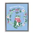 thumbnail image 1 of Stupell Industries Contemporary Warmest Wishes Seasonal Cat Gray Floating Frame Canvas Art, 25 x 31, by Riley Hutchens, 1 of 7