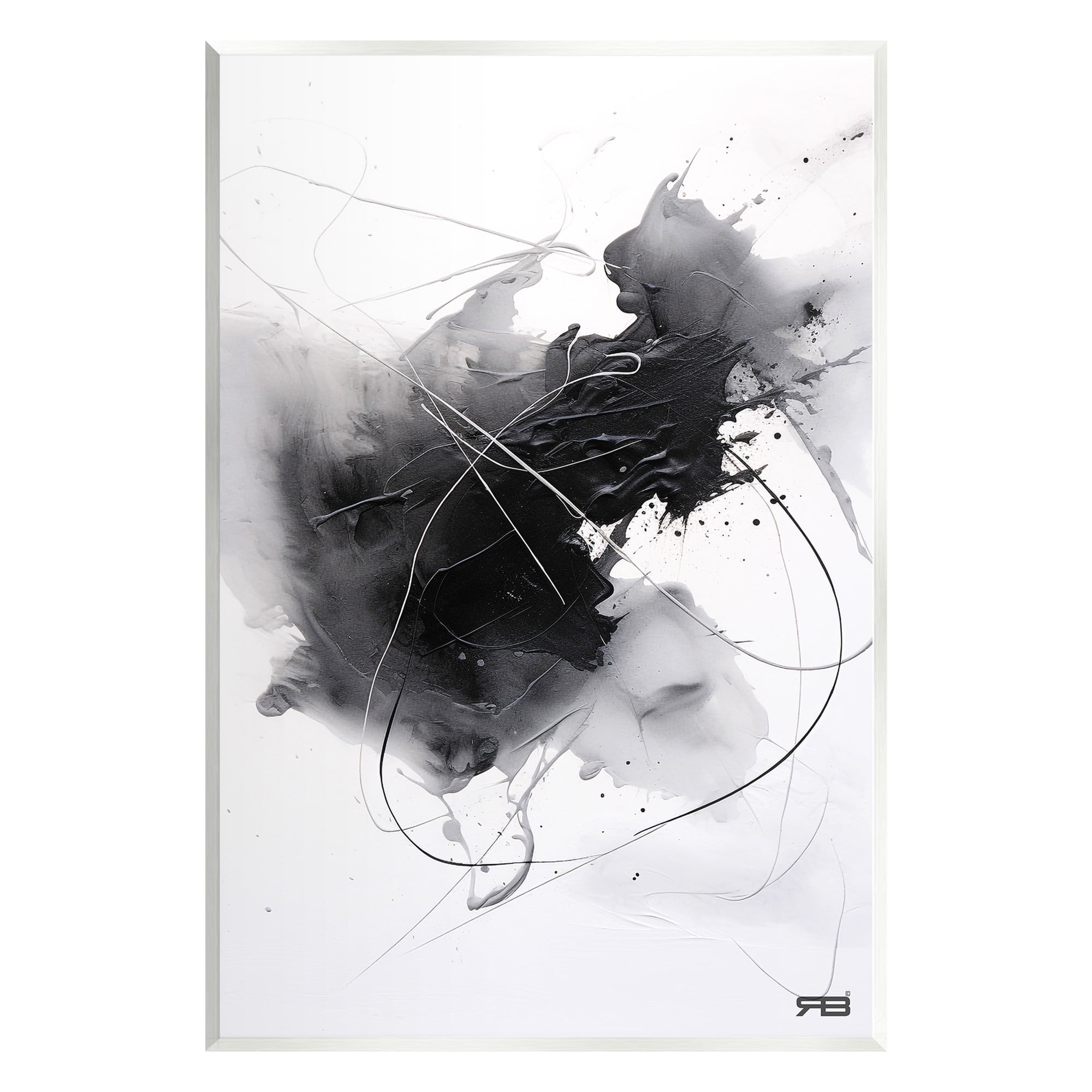 Stupell Industries Contemporary Watercolor Smear Abstract Painting Unframed Art Print Wall Art, 10 x 15